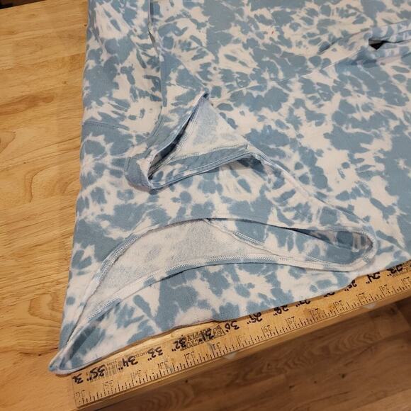 Colsie Blue Tie Dye Jersey Sweatpants Overalls XL 21" P2P (See photo for Spot) - Picture 9 of 14